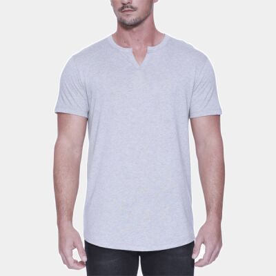 Men's Cotton/Modal Slit V-Neck Thumbnail