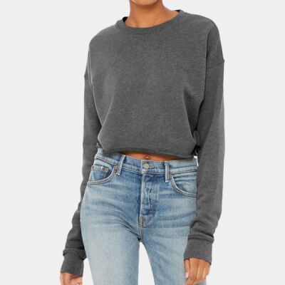 Ladies' Cropped Fleece Crew Thumbnail