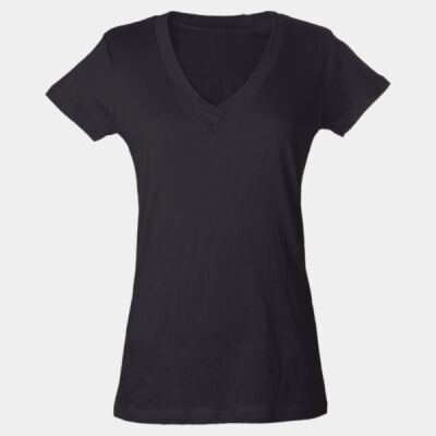 Women's Fine Jersey V-Neck T-Shirt Thumbnail
