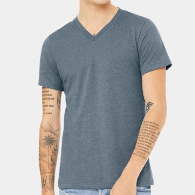 Unisex CVC Jersey V-Neck T-Shirt Thumbnail