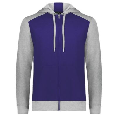 Youth Eco Revive™ Three-Season Triblend Fleece Full-Zip Hooded Sweatshirt Thumbnail