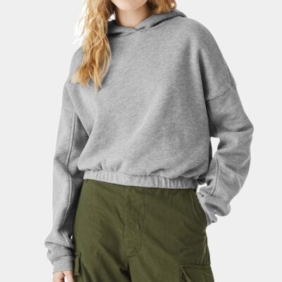 Ladies' Sponge Fleece Cinched Bottom Hooded Sweatshirt Thumbnail