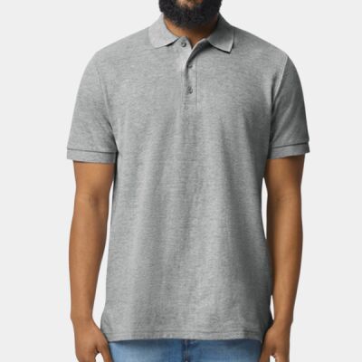 Unisex Midweight Double Pique Polo Thumbnail