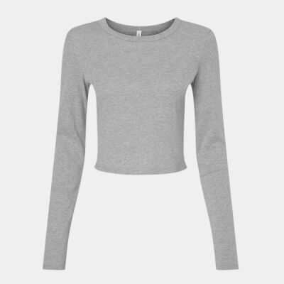 Ladies' Micro Ribbed Long Sleeve Baby T-Shirt Thumbnail