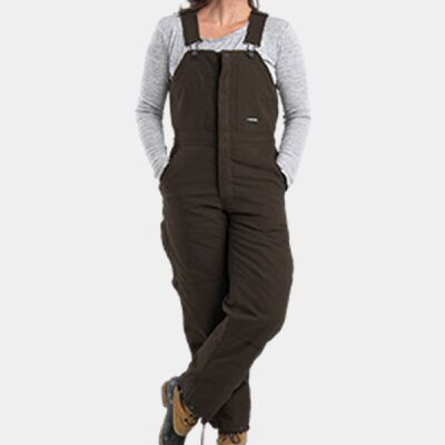 Ladies' Softstone Duck Insulated Bib Overall Thumbnail