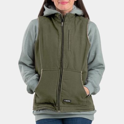 Ladies' Sherpa-Lined Softstone Duck Vest Thumbnail