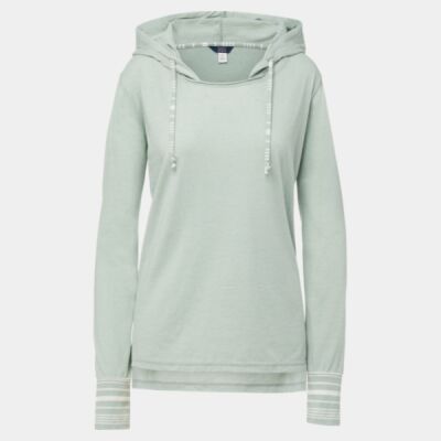 Women's Heathered Jersey Hooded Tunic Thumbnail