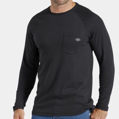 Men's Tall Temp-iQ Performance Cooling Long Sleeve Pocket T-Shirt Thumbnail