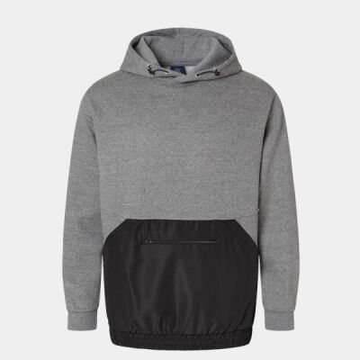 Unisex Mixed Media Hooded Sweatshirt Thumbnail