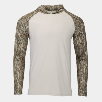 Men's Biloxi Performance Colorblocked Hooded Long Sleeve T-Shirt Thumbnail