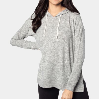 Ladies' Cozy Tunic Hooded Sweatshirt Thumbnail