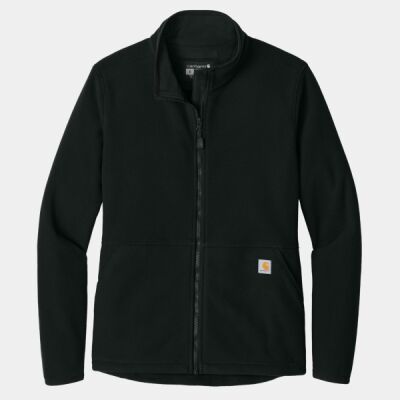 Women's Textured Full Zip Fleece Jacket Thumbnail