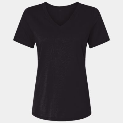 Women's USA-Made Fine Jersey V-Neck T-Shirt Thumbnail
