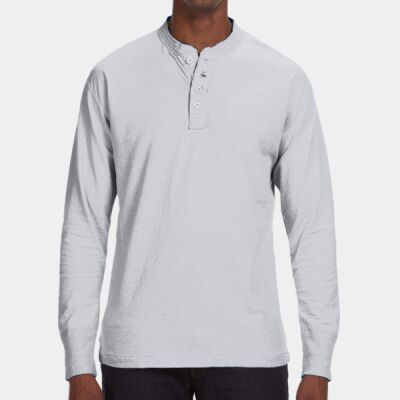 Men's Vintage Brushed Jersey Henley Thumbnail