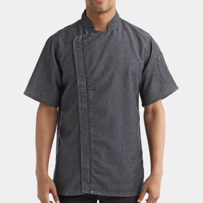 Unisex Zip-Close Short Sleeve Chef's Coat Thumbnail