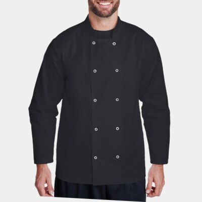 Unisex Ten Studded Front Chef Coat Thumbnail