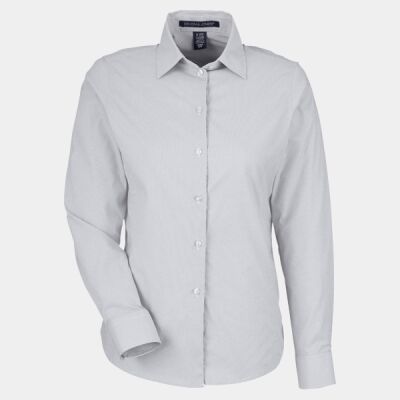 Women's CrownLux Performance® Microstripe Dress Shirt Thumbnail