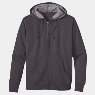 Unisex Heathered Full-Zip Hooded Sweatshirt Thumbnail