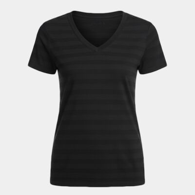 Women's Invisible Stripe V-Neck T-Shirt Thumbnail