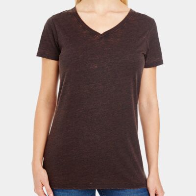 Women's Cross Dye V-Neck T-Shirt Thumbnail