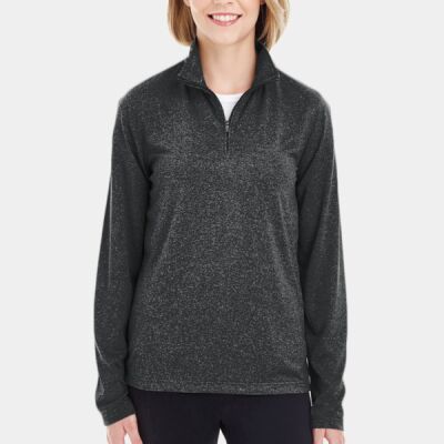 Women's Cool & Dry Heathered Performance Quarter-Zip Pullover Thumbnail