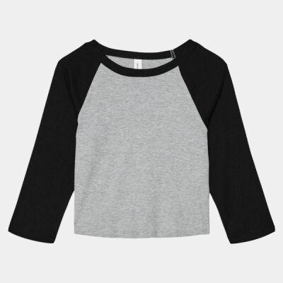 Women's Micro Rib 3/4 Raglan Baby Tee Thumbnail