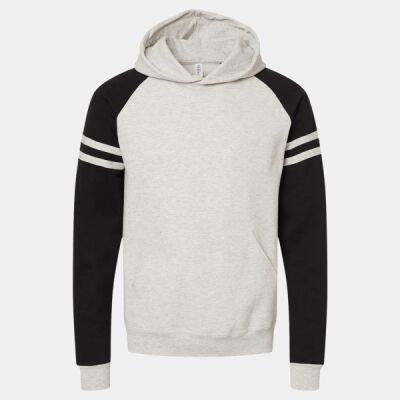 Unisex NuBlend ® Varsity Colorblock Hooded Sweatshirt Thumbnail