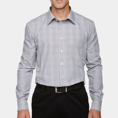 Men's Crown Collection® Glen Plaid Woven Dress Shirt Thumbnail