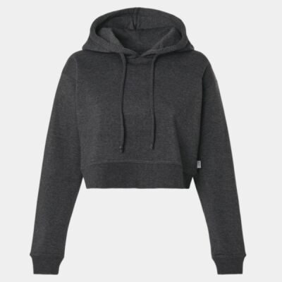 Women's Cropped Fleece Hooded Sweatshirt Thumbnail