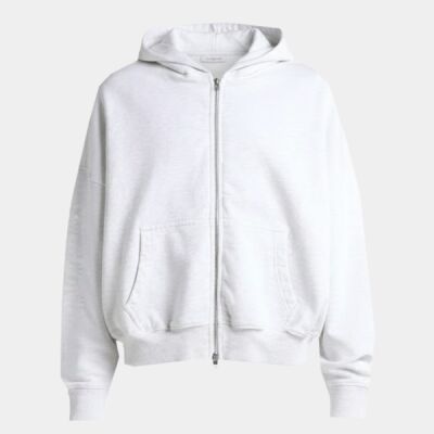 Unisex Garment-Dyed Cropped Full-Zip Hooded Sweatshirt Thumbnail