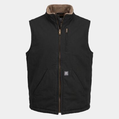 Men's Heartland Sherpa-Lined Washed Duck Vest Thumbnail