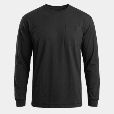 Men's Tall Performance Long Sleeve Pocket T-Shirt Thumbnail