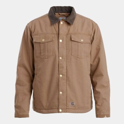 Men's Tall Vintage Washed Sherpa-Lined Work Jacket Thumbnail