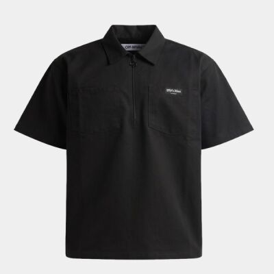Unisex Work Heavyweight Quarter-Zip Short Sleeve Shirt Thumbnail