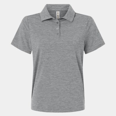 Women's Relay Heathered Stripe Polo Thumbnail