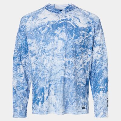 Men's Pursuit Mossy Oak Printed Hooded Long Sleeve T-Shirt Thumbnail
