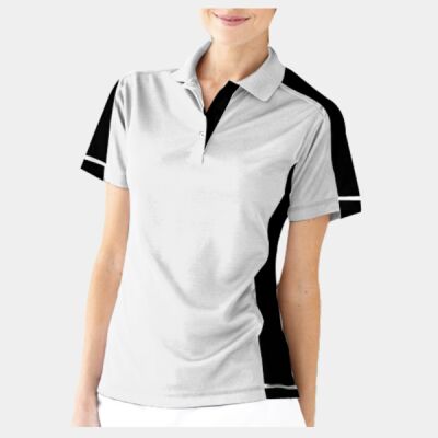 Women's Colorblocked Moisture Free Mesh Polo Thumbnail