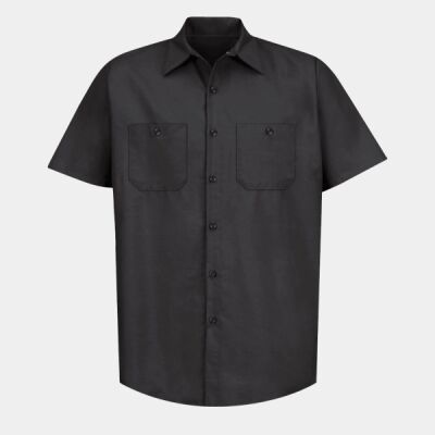 Men's Industrial Short Sleeve Work Shirt Thumbnail