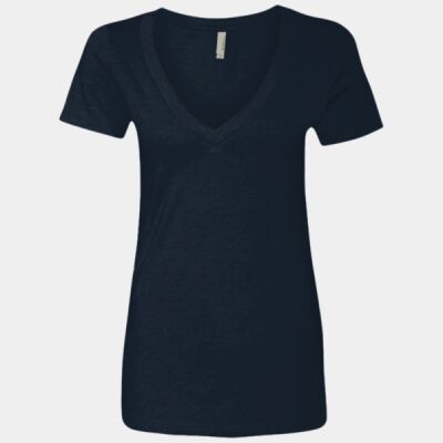 Women’s CVC Deep V-Neck T-Shirt Thumbnail
