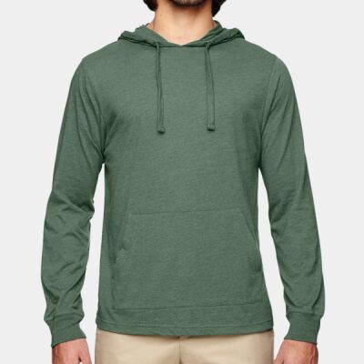 Unisex Eco Blend Long-Sleeve Pullover Hooded T-Shirt Thumbnail