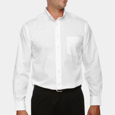 Men's Crown Collection® Solid Broadcloth Woven Shirt Thumbnail