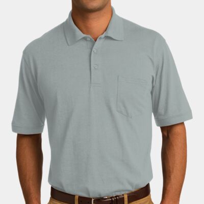Core Blend Jersey Knit Pocket Polo Thumbnail