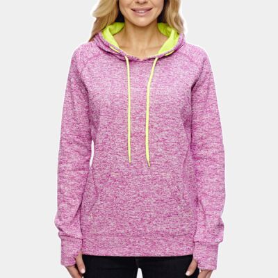 Ladies' Cosmic Contrast Fleece Hooded Sweatshirt Thumbnail
