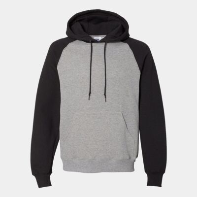 Unisex Dri Power® Colorblock Raglan Hooded Sweatshirt Thumbnail