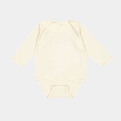 Infant Long Sleeve Baby Rib Bodysuit Thumbnail