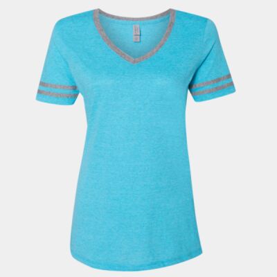 Women's Varsity Triblend V-Neck T-Shirt Thumbnail