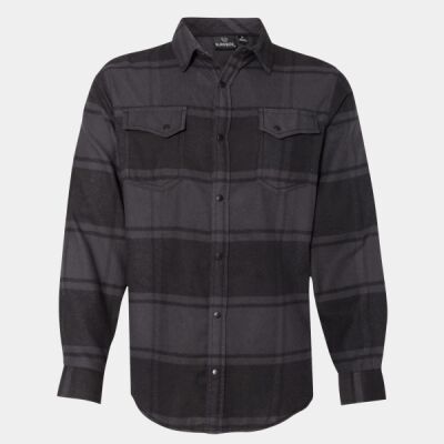 Men's Snap Front Plaid Flannel Shirt Thumbnail