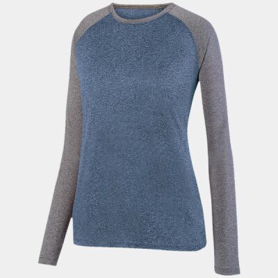Women's Kinergy Two Color Long Sleeve Raglan T-Shirt Thumbnail