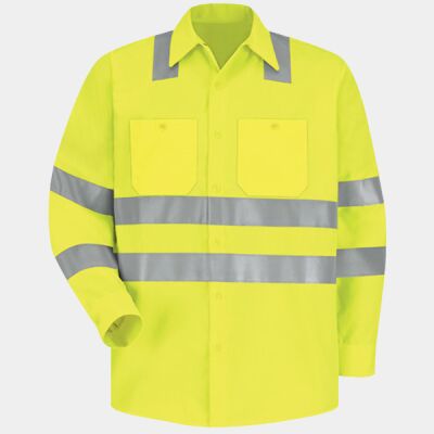 Men's Tall High Visibility Work Shirt Thumbnail