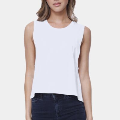 Ladies' Muscle Crop T-Shirt Thumbnail